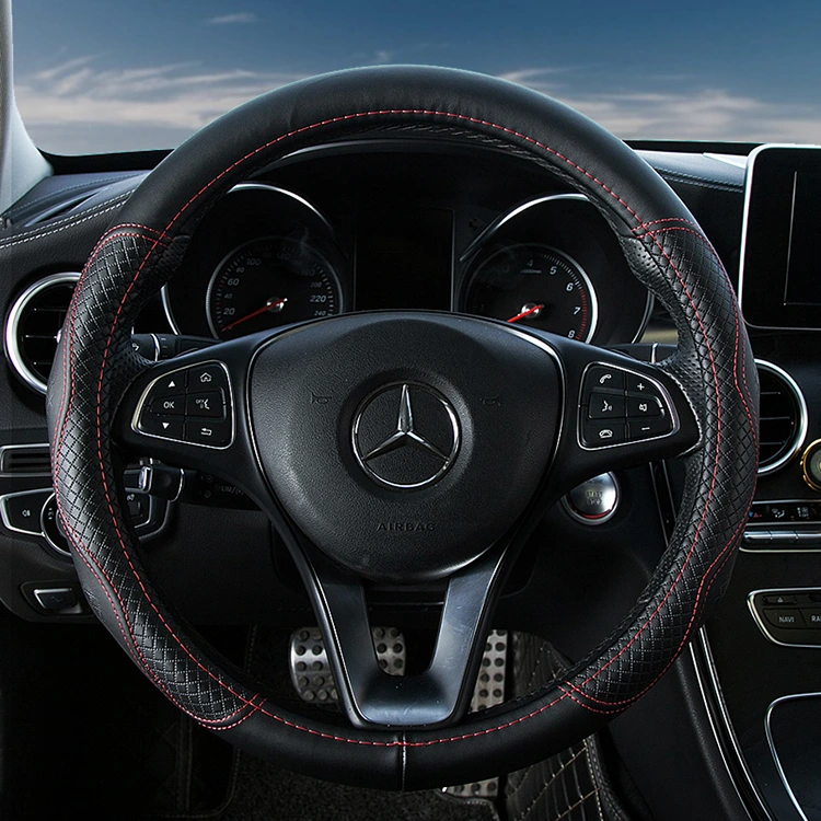 Capa de volante em couro genuíno
