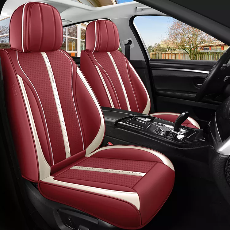 Conjunto completo de capas universais de assento de carro em couro